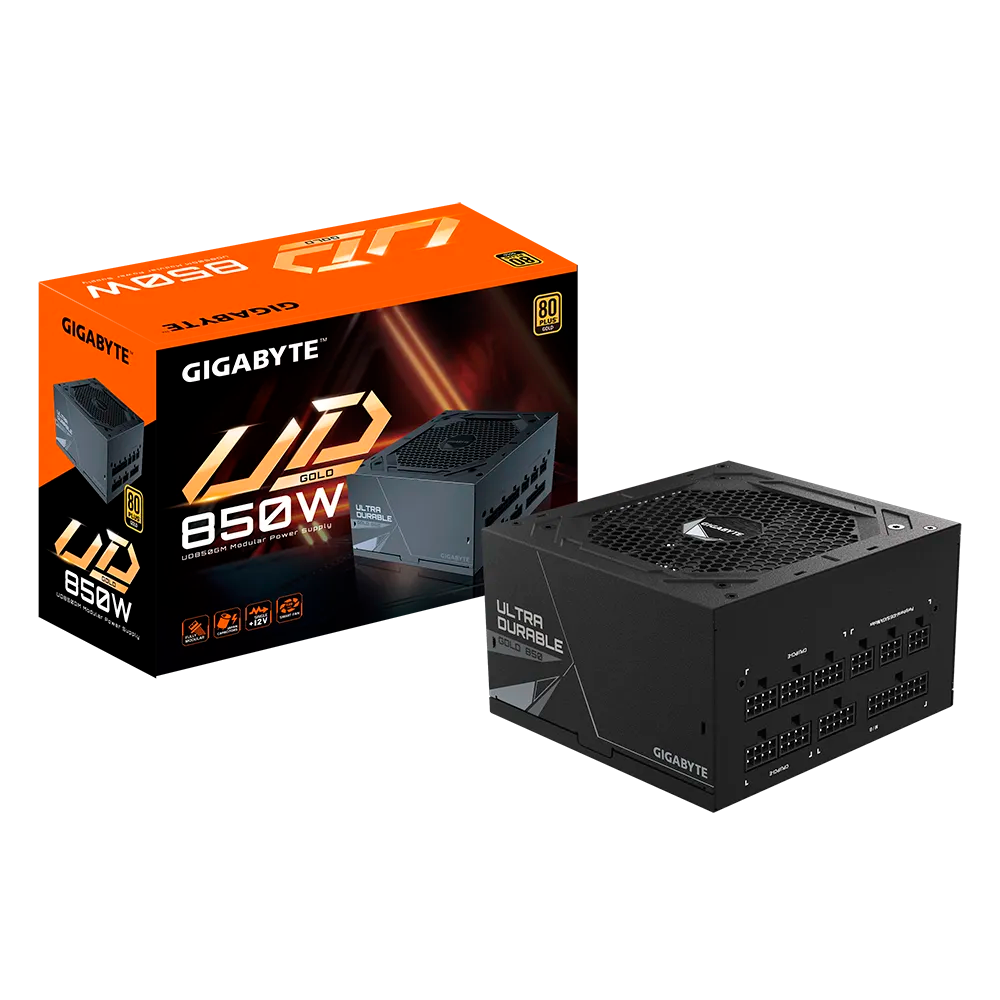 FUENTE DE PODER GIGABYTE 850W 80+ GOLD MODULAR ULTRA DURABLE GP-UD850GM