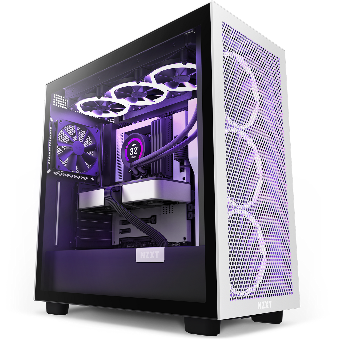 GABINETE NZXT H7 FLOW NEGRO-BLANCO C/VENTANA ATX CM-H71FG-01