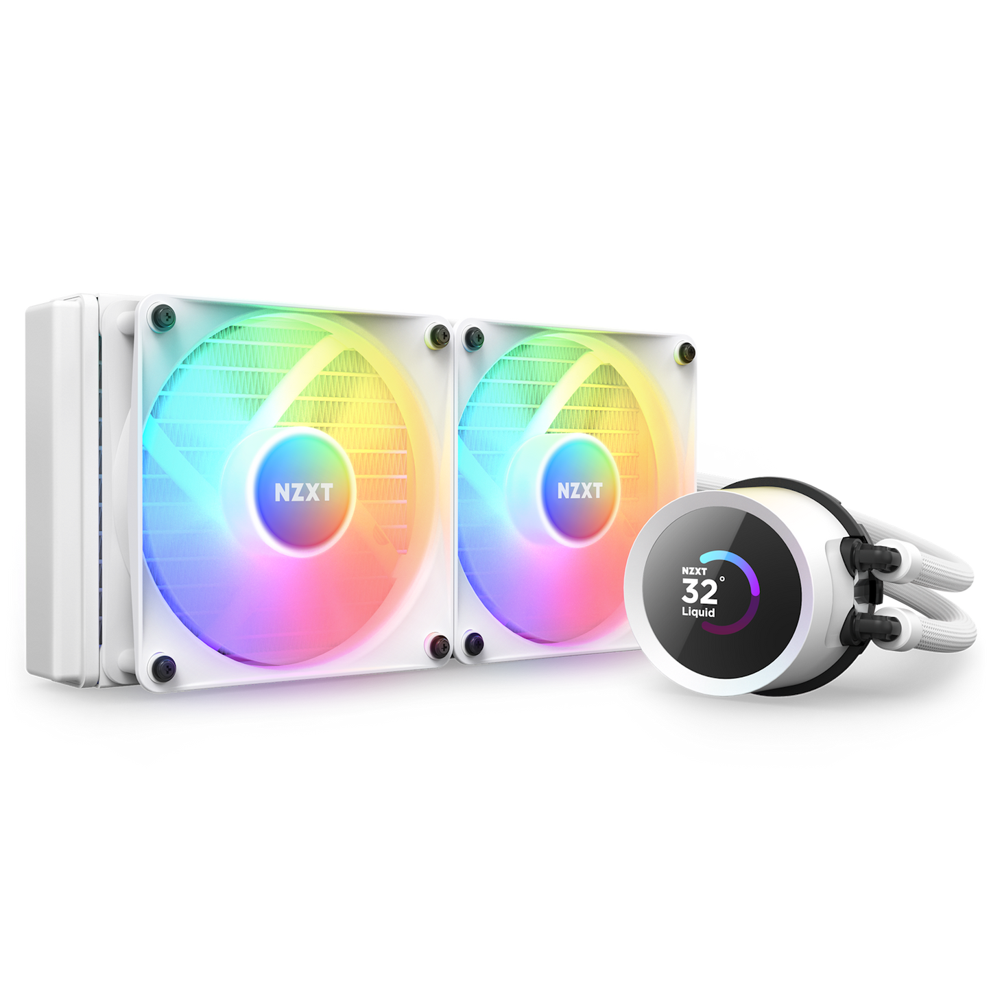 ENFRIAMIENTO LIQUIDO NZXT KRAKEN X53 240MM BLANCO MATTE RGB RL-KR240-W1