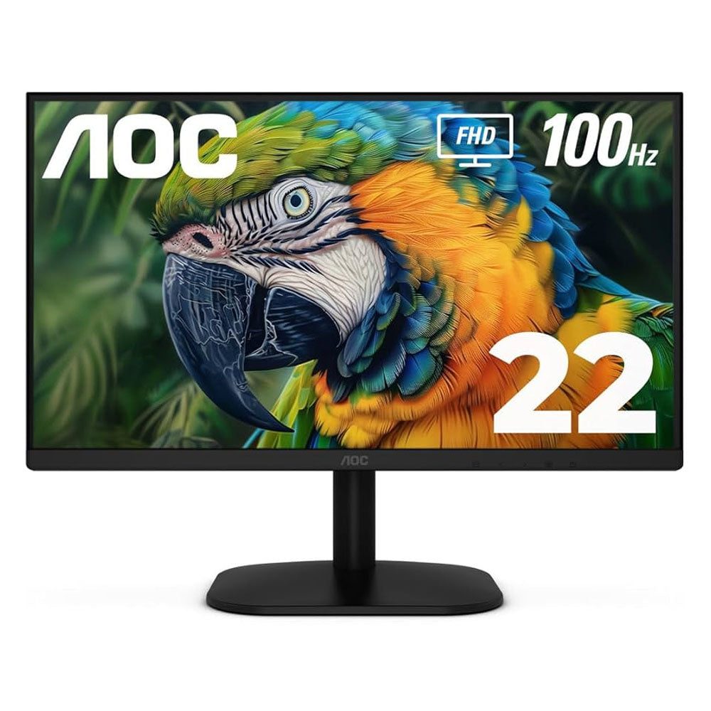 MONITOR AOC 21.5" LED VA HDMI VGA 16:9 4MS 1920x1080 100HZ 20M:1 22B2HM2