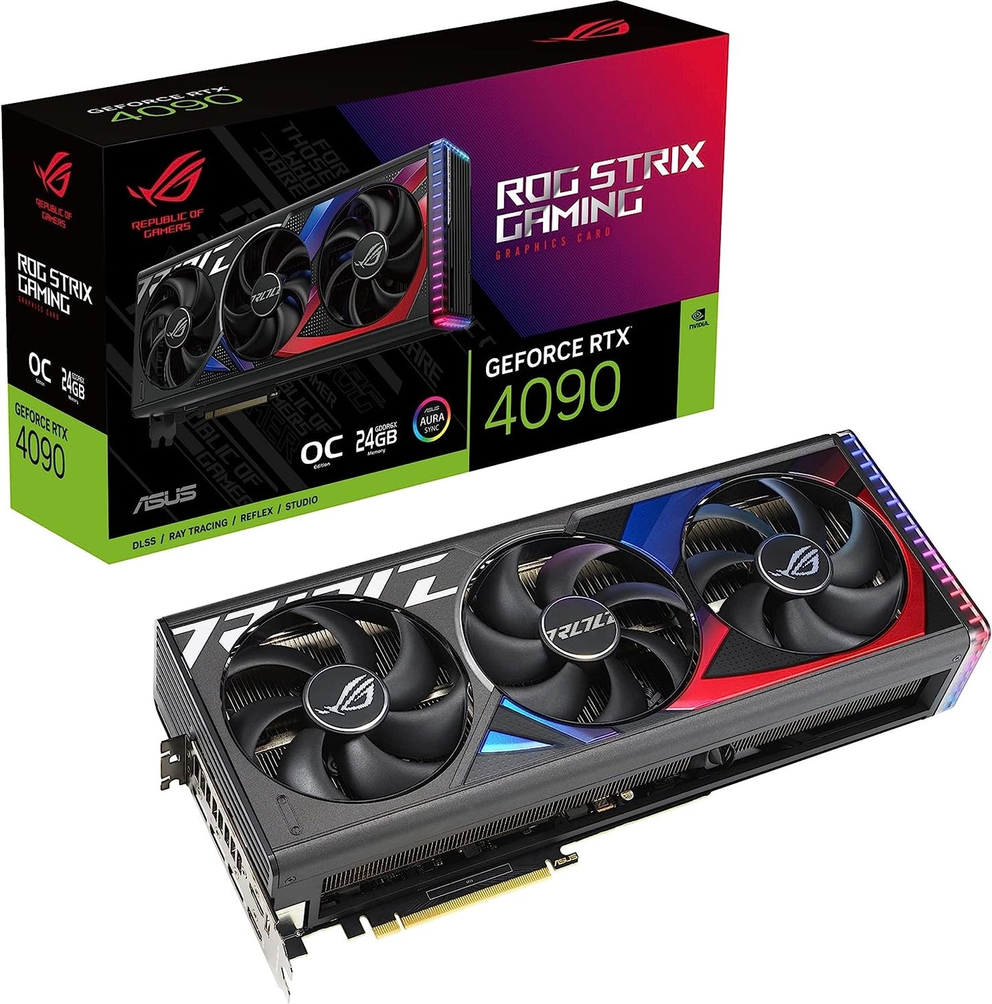 TARJETA DE VIDEO ASUS ROG STRIX GAMING GEFORCE RTX 4090 24GB GDDR6X 384BITS PCIE4.0 ROG-STRIX-RTX4090-O24G-GAMING