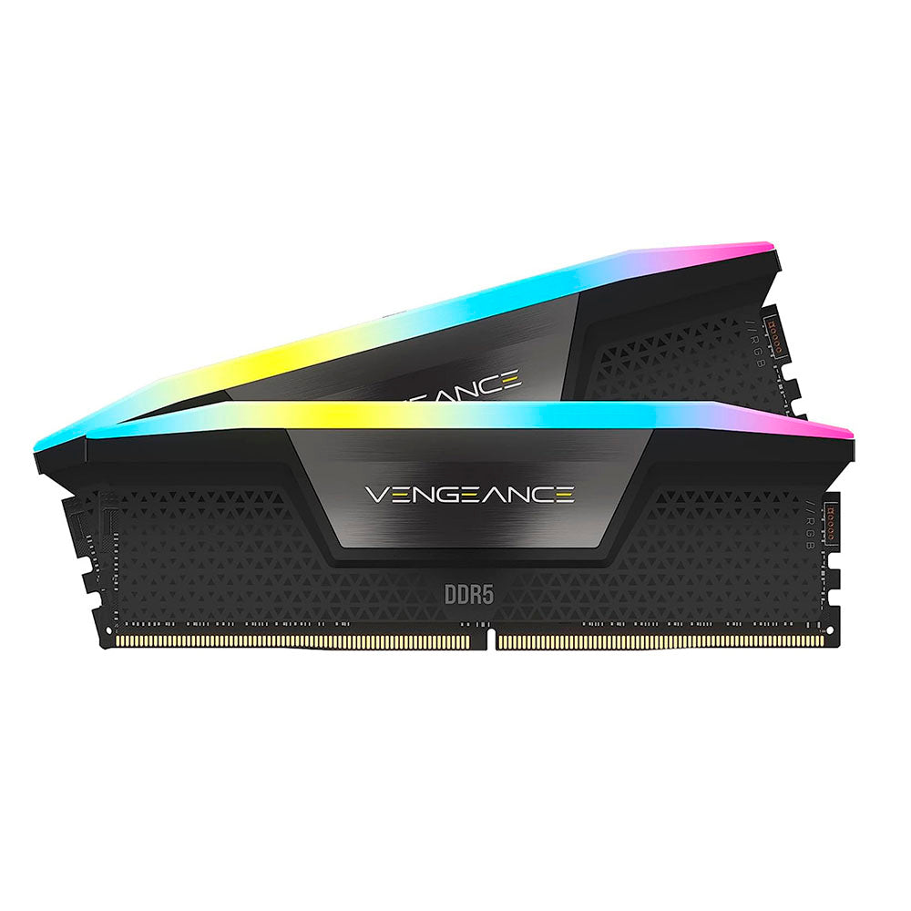 MEMORIA DIMM DDR5 CORSAIR (CMH64GX5M2B5600C36) 64GB (2X32GB) 5600MHZ VENGEANCE RGB NEGRO