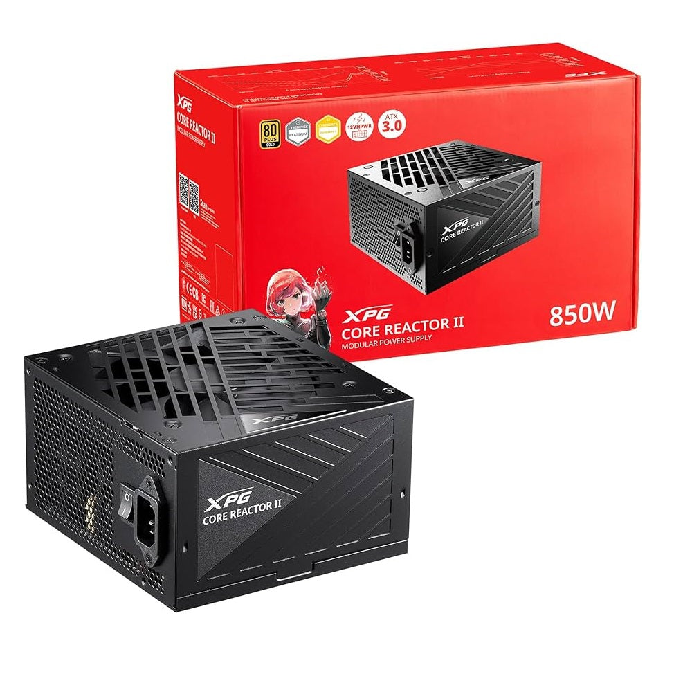 FUENTE DE PODER ADATA XPG CORE REACTOR II 80 PLUS GOLD ATX 12V 850W COREREACTOR850G BKCUS