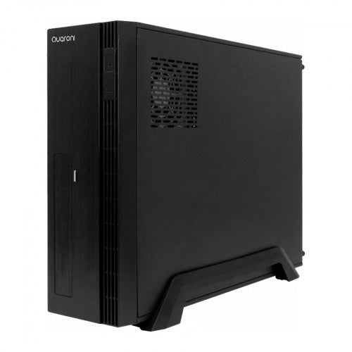 GABINETE SLIM QUARONI MATX MITX FUENTE DE PODER 500W NEGRO ACABADO LINEAL QCS-02