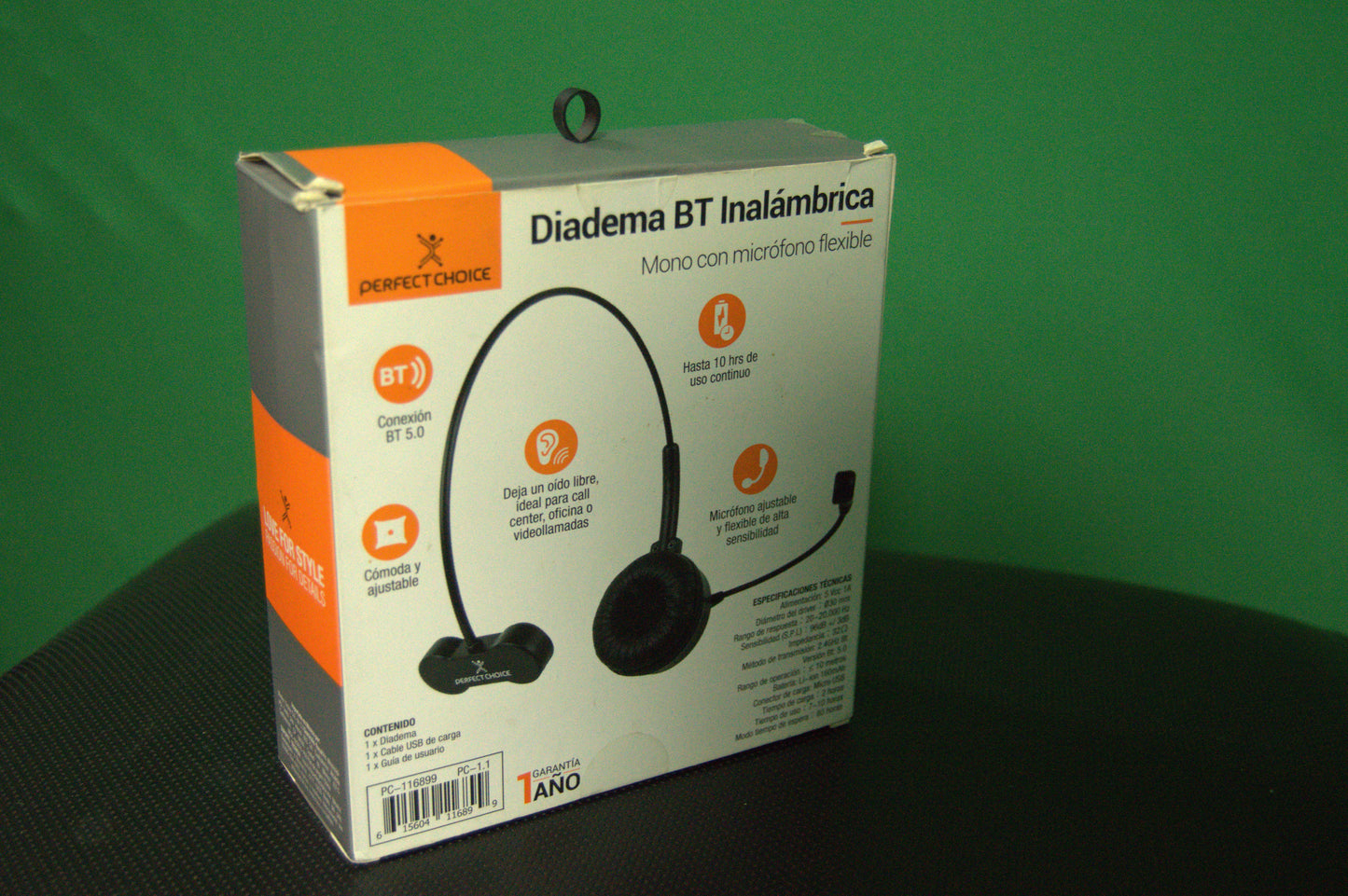 OUTLET DIADEMA PERFECT CHOICE BLUETOOTH