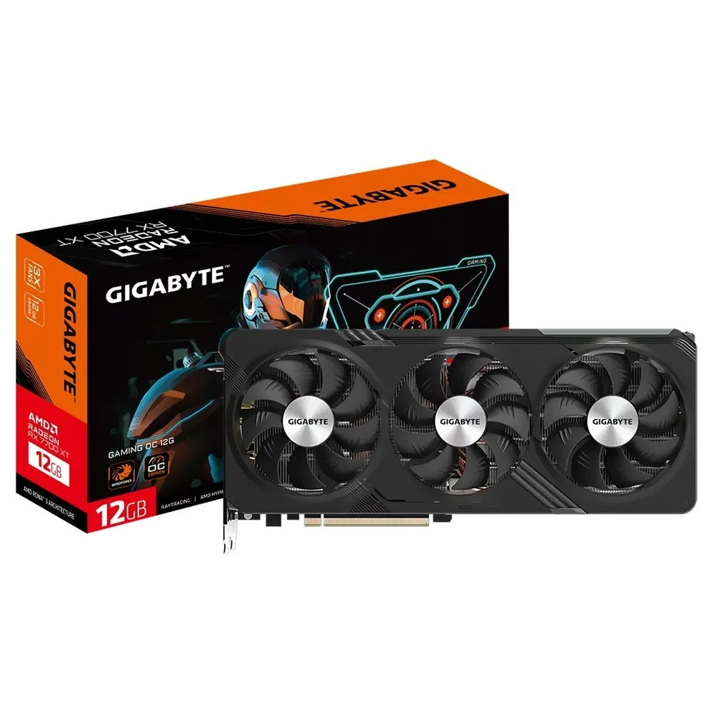 TARJETA DE VIDEO GIGABYTE AMD RADEON RX 7700 XT/PCIE X16 4.0/12GB/GDDR6/2XDP/2XHDMI 2.1/GAMA ALTA/GAMER