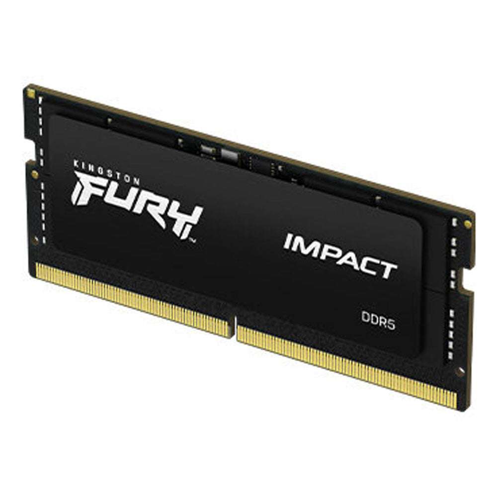 MEMORIA RAM KINGSTON FURY IMPACT BLACK 16GB DDR5 4800MHZ SODIMM CL38 KF548S38IB-16