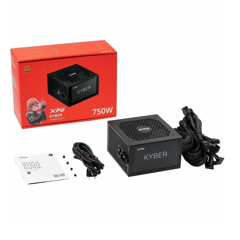 FUENTE DE PODER ADATA XPG KYBER 80 PLUS GOLD ATX 3.0 120MM 750W NEGRO KYBER750G BKCUS