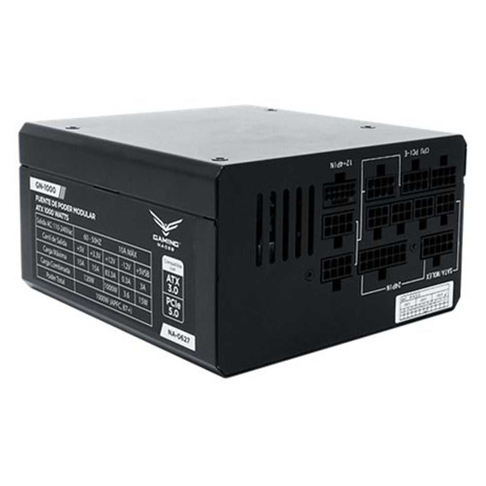 FUENTE DE PODER NACEB (NA-0627) 1000W 80 PLUS GOLD,3*SATA,1*MOLEX,1*PCIE 5.0,140MM FAN,MODULAR