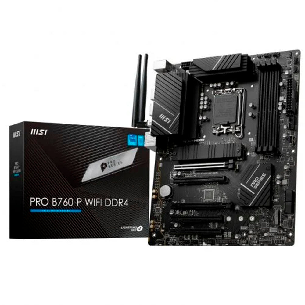 TARJETA MADRE MSI PRO B760-P DDR4 II 1700 4xDDR4 HDMI DP ATX