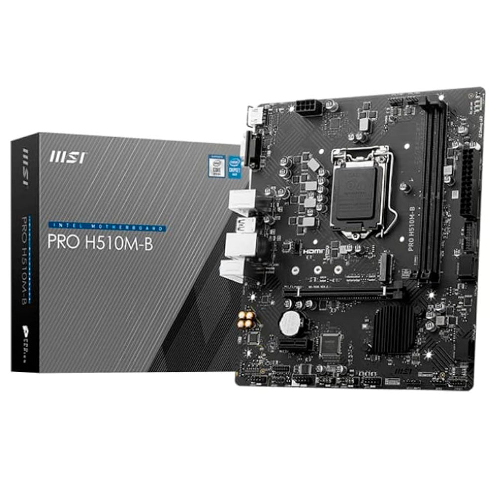 TARJETA MADRE MSI PRO H510M 1200 2XDDR4 PCIE3.0 HDMI VGA MATX