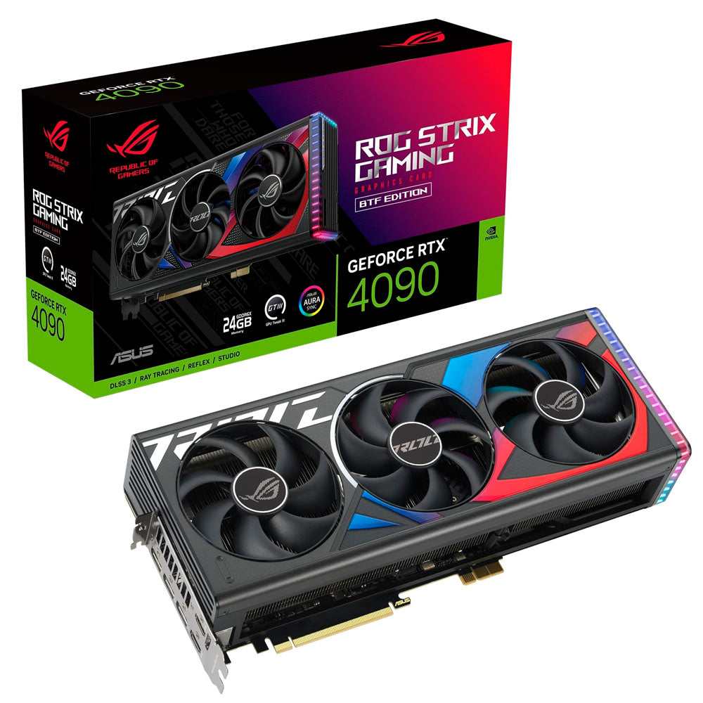 TARJETA DE VIDEO ASUS ROG-STRIX-RTX4090-24G-BTF-GAMING PCI4 2xHDMI 3xDP REQUIERE CONECTOR BTF