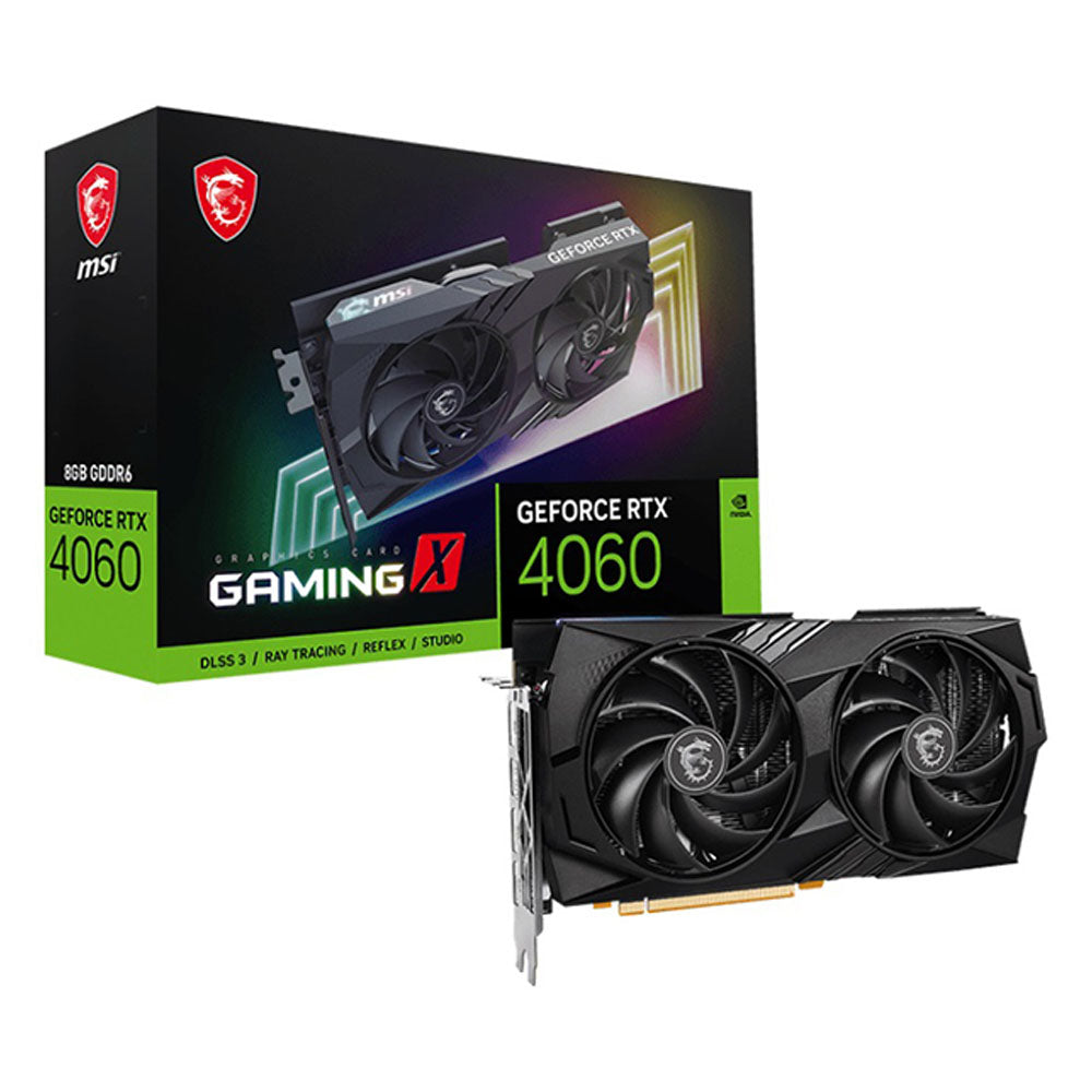 TARJETA DE VIDEO MSI GEFORCE RTX 4060 GAMING X 8GB GDDR6 HDMI 3xDP