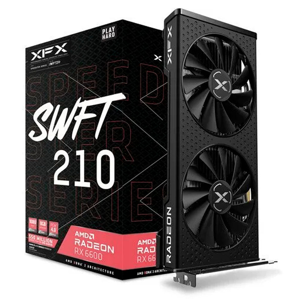 TARJETA DE VIDEO XFX SPEEDSTER SWFT 210 RADEON RX 6600 8GB GDDR6 3xDP HDMI RX-66XL8LFDQ