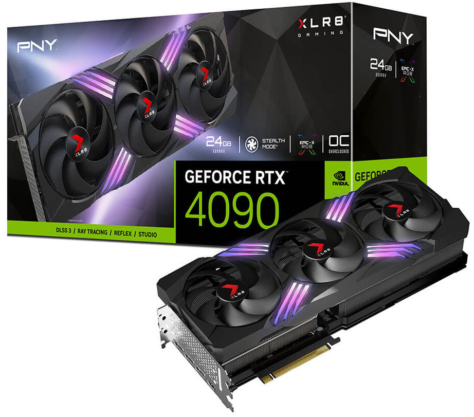 TARJETA DE VIDEO PNY NVIDIA GEFORCE RTX 4090 24GB OC GDDR6X XLR8 VERTO 751492761213-P