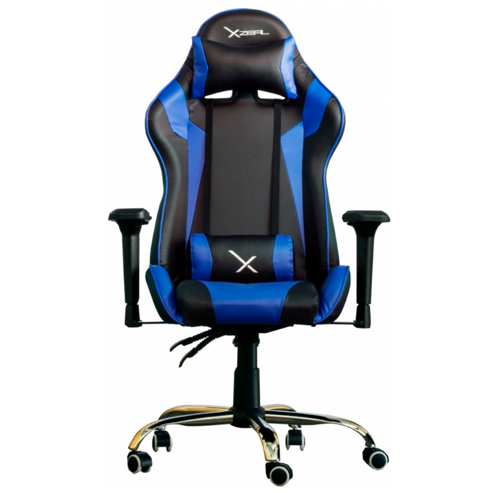 SILLA GAMER XZEAL XZ10 NEGRO-AZUL 115KG ZXSXZ10A