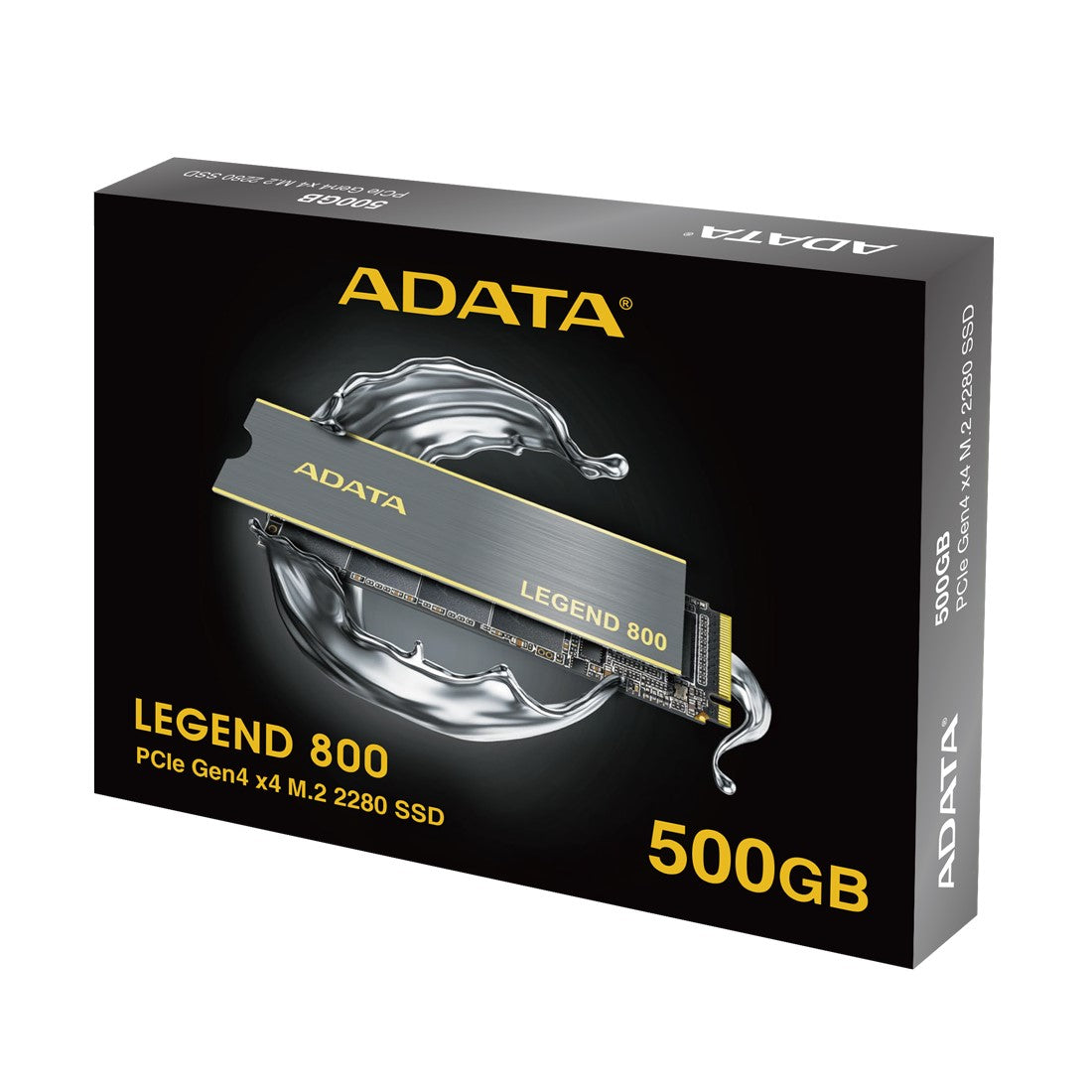 UNIDAD DE ESTADO SOLIDO SSD INTERNO ADATA LEGEND 800 500GB M.2 2280 NVME PCIE GEN 4X4 LECT.3500 ESCRIT.2800 MBS PC LAPTOP MINIPC 3DNAND DISIPADOR (ALEG-800-500GCS)