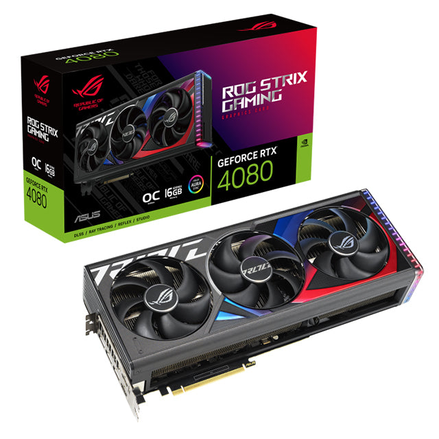 TARJETA DE VIDEO ASUS ROG STRIX GAMING GEFORCE RTX 4080 16GB GDDR6X 192BITS PCIE4.0 ROG-STRIX-RTX4080-16G-GAMING