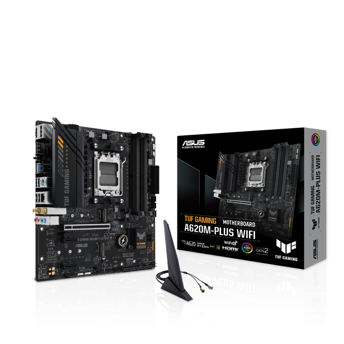 TARJETA MADRE ASUS TUF GAMING A620M-PLUS WIFI AM5 4xDDR5 HDMI 2xDP WIFI MATX