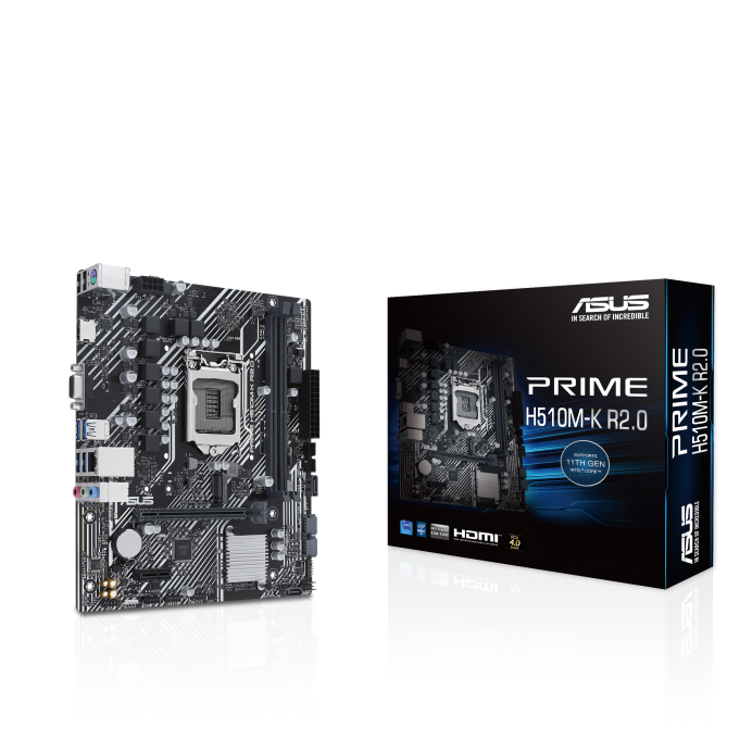 TARJETA MADRE ASUS PRIME H510M-K R2.0 1200 2xDDR4 MATX