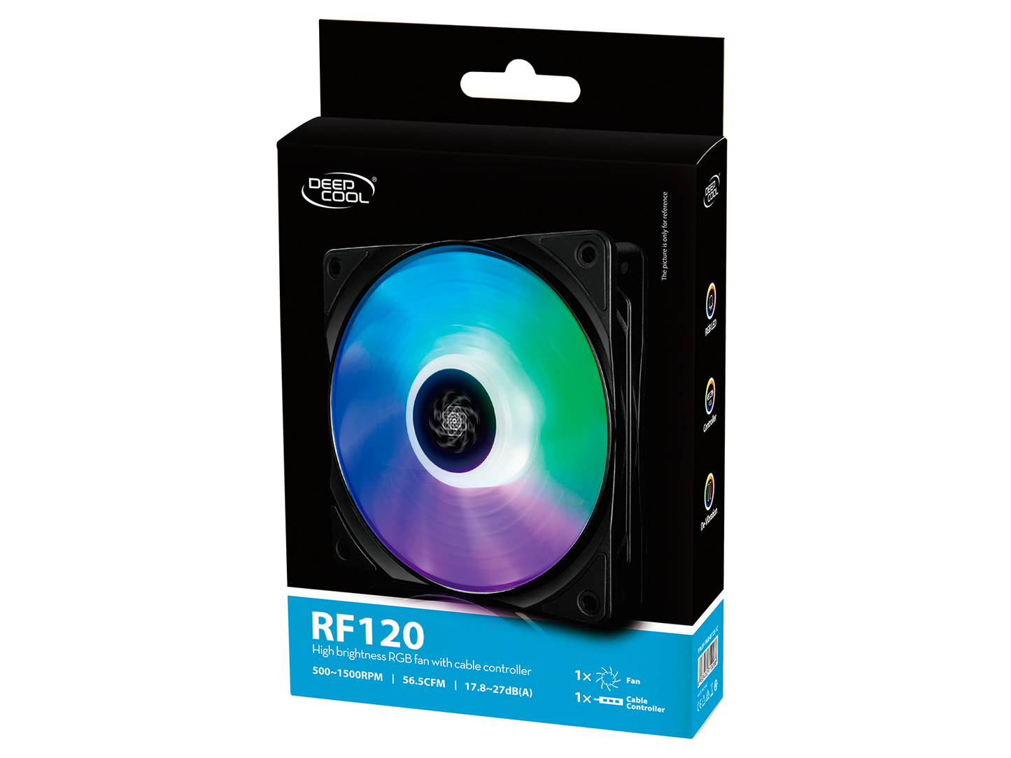 VENTILADOR DEEPCOOL RF 120MM 1PZ. DP-FRGB-RF120-1C