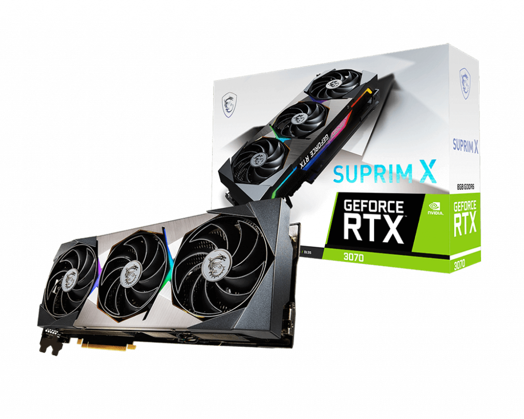 TARJETA DE VIDEO MSI GEFORCE RTX 3070 SUPRIM 8GB GDDR6 LHR 256BITS