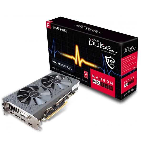 TARJETA DE VIDEO SAPPHIRE PULSE RX570 DUALX 8GB GDDR5 256BITS 11266-78-20G