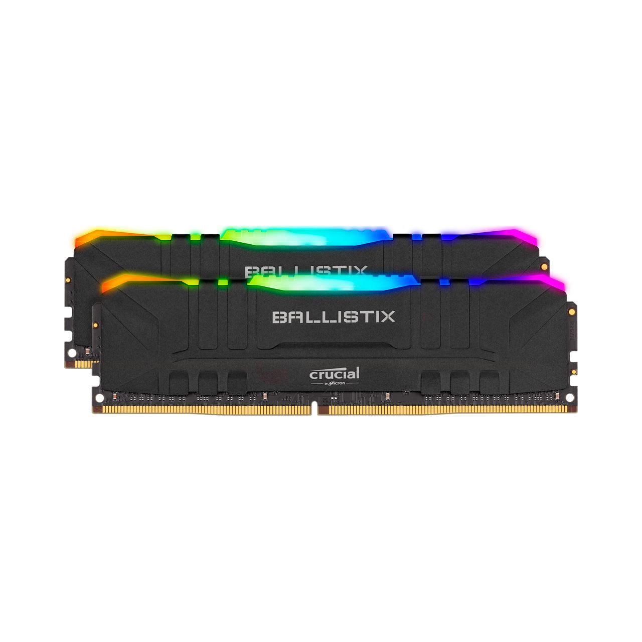MEMORIA RAM CRUCIAL BALLISTIX RGB 32GB DDR4 3200MHZ (2X16GB) BLACK HS CL16 BL2K16G32C16U4BL