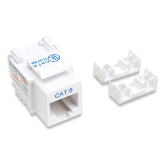 Keystone Jack INTELLINET, Cat 6, De plástico, Color blanco 210591