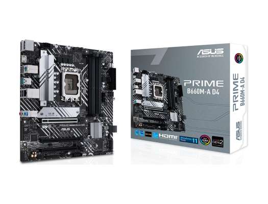 TARJETA MADRE ASUS PRIME B660M-A WIFI D4 1700 4xDDR4 MATX
