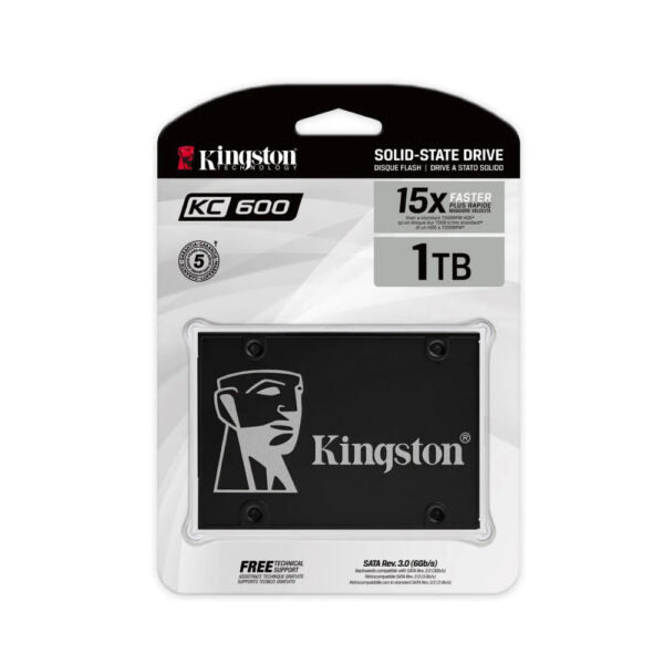 UNIDAD DE ESTADO SOLIDO SSD KINGSTON 1024G SATA REV 3.0 SKC600/1024G