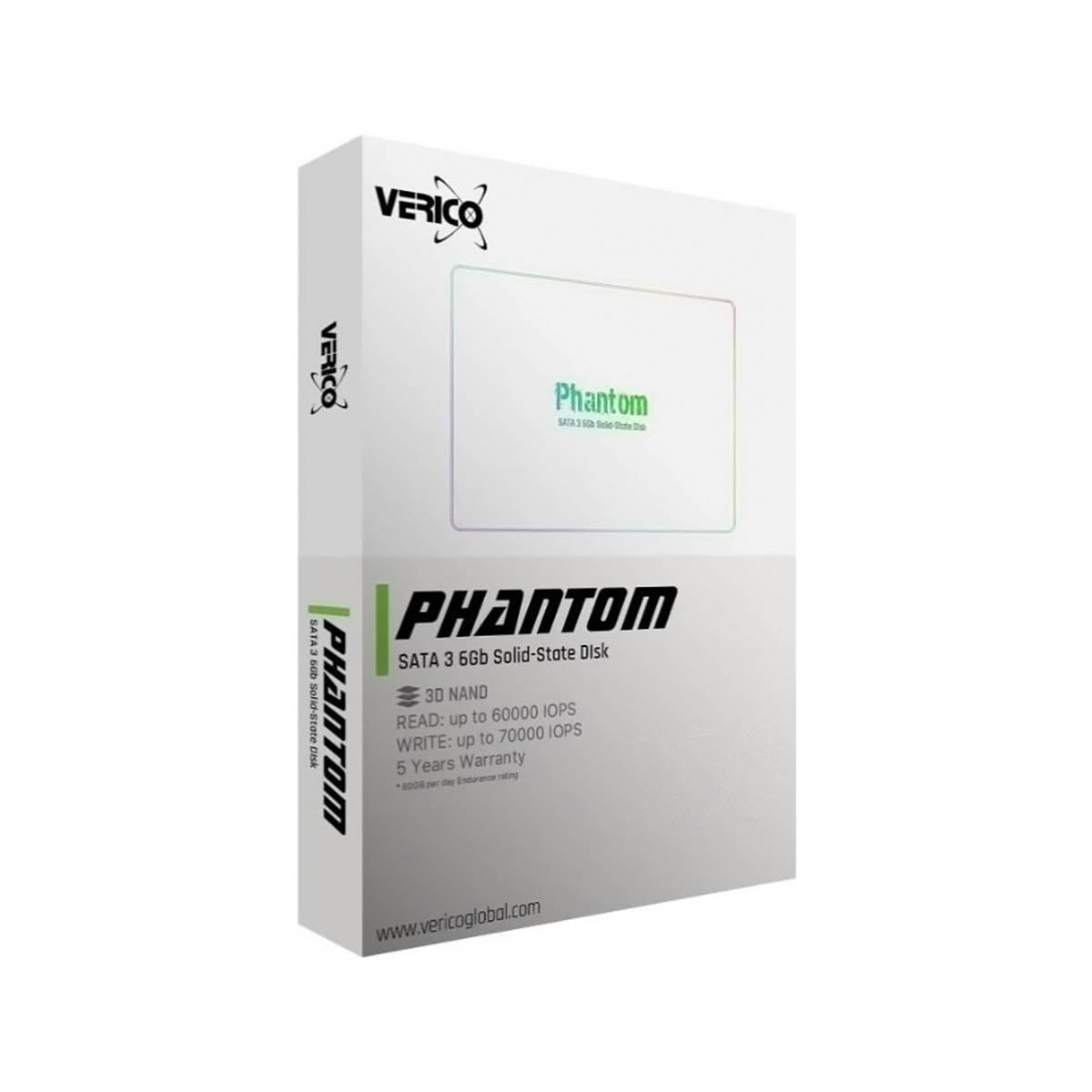 UNIDAD ESTADO SOLIDO SSD VERICO 240GB PHANTOM 2.5" SATA3 7MM 3D NAND 1SSOP-SSBKJ3-NN