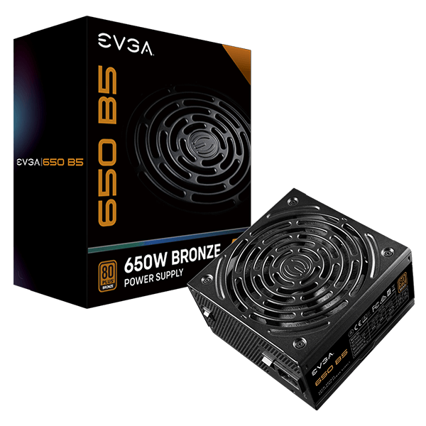 FUENTE DE PODER EVGA 650 B5 650W 80 PLUS BRONCE MODULAR 220-B5-0650-V1