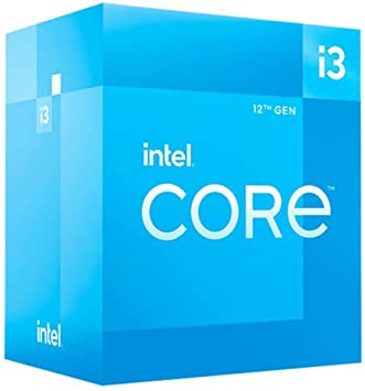 PROCESADOR INTEL CORE I3 12100F 1700 4CORE 3.3GHZ 65W BX8071512100F