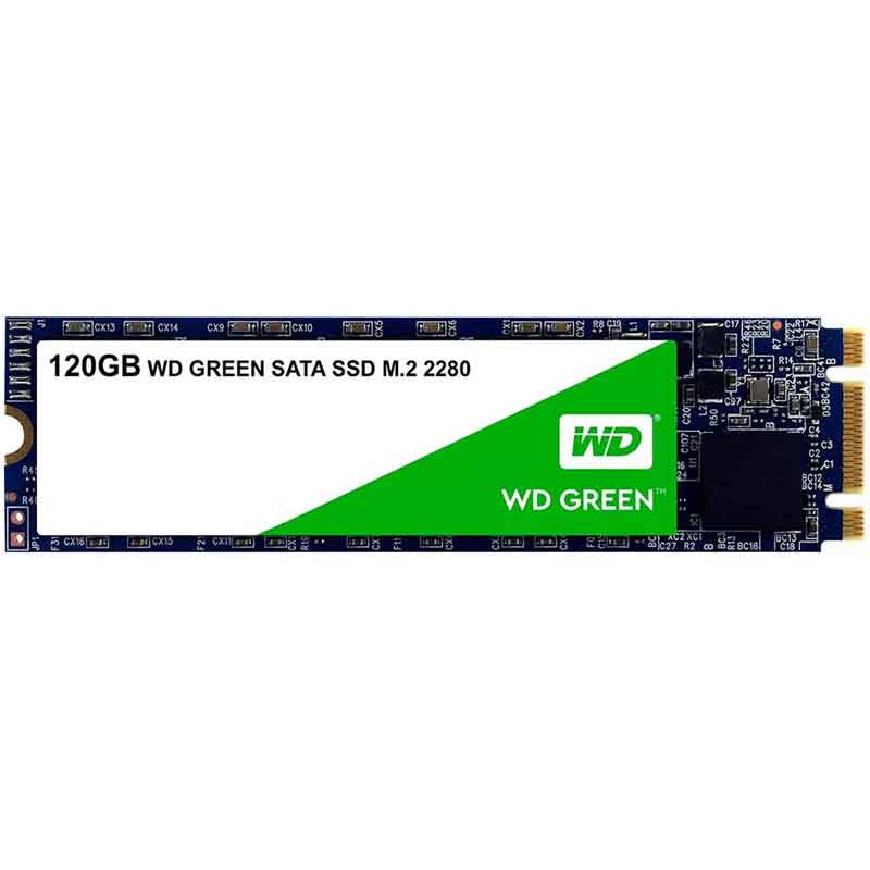 UNIDAD DE ESTADO SOLIDO SSD WD GREEN M.2 120GB SATA3 6GB/S WDS120G2G0B