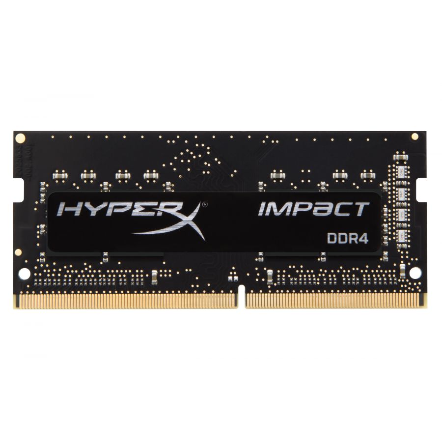 MEMORIA RAM KINGSTON SODIMM DDR4 4GB 2400MHZ HYPERX IMPACT BLACK CL14 HX424S14IB/4