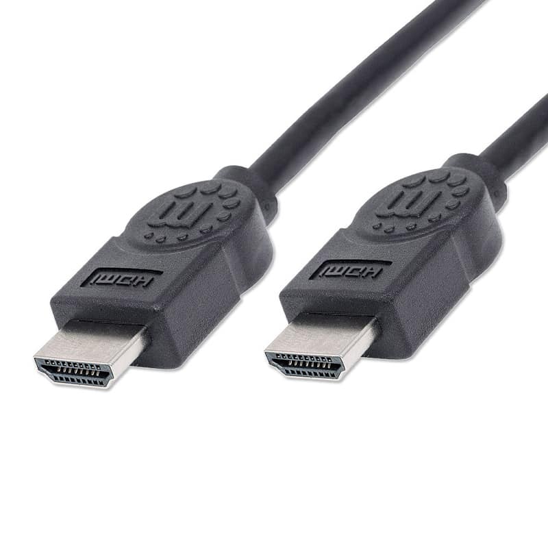 CABLE HDMI MANHATTAN 1.8M 1080P 4K 3D BLINDADO 30MHZ NEGRO 306119