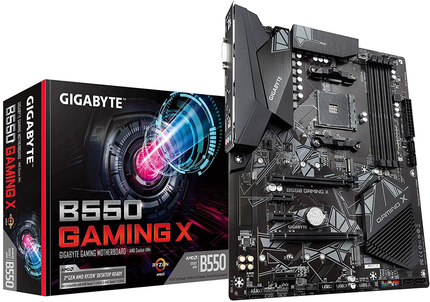 TARJETA MADRE GIGABYTE B550 GAMING X V2 AM4 ATX