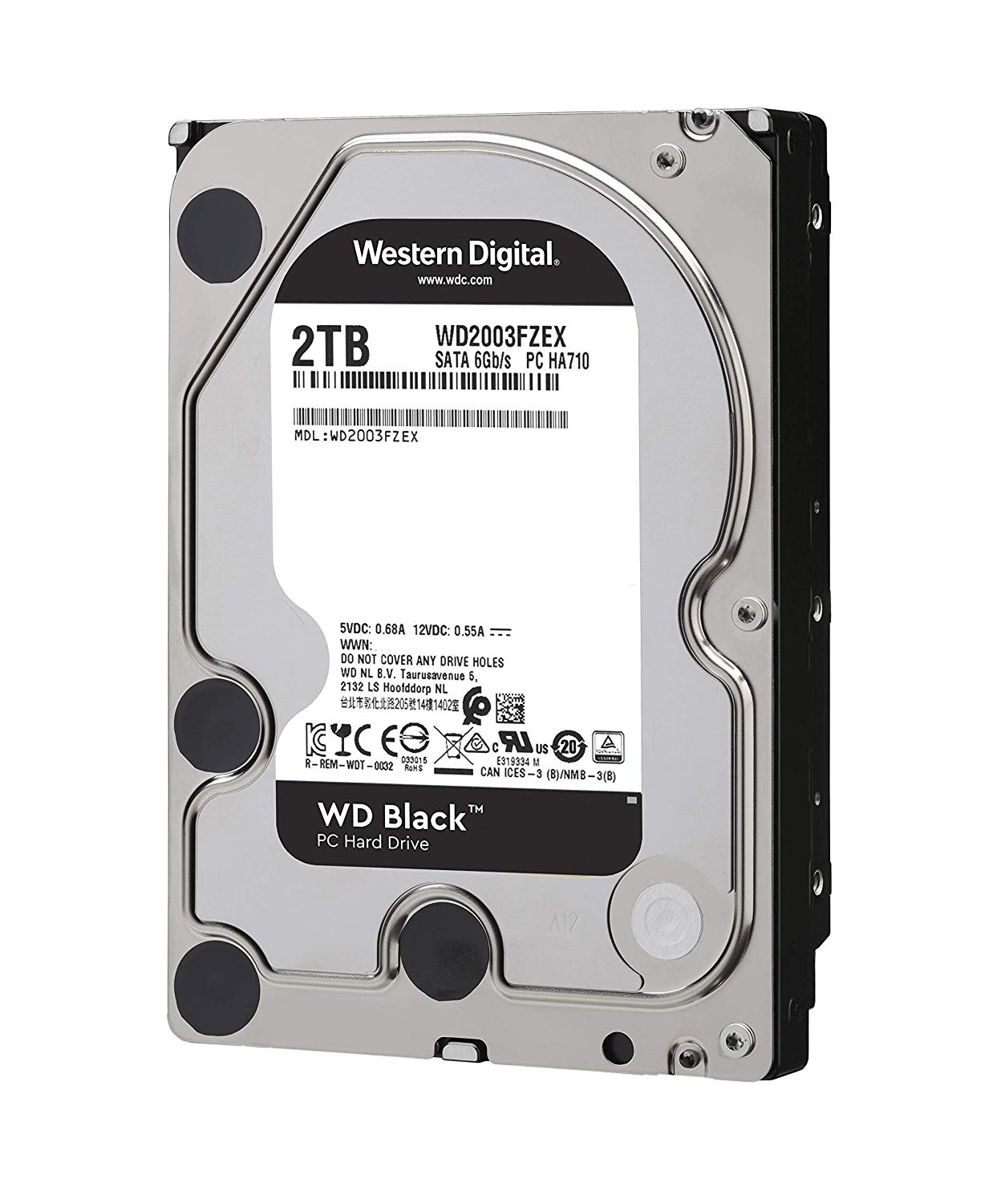 DISCO DURO INTERNO WD BLACK 3.5 2TB SATA3 6GB/S 64MB 7200RPM WD2003FZEX