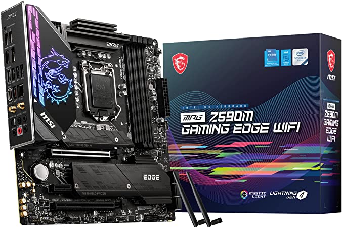 TARJETA MADRE MSI MPG Z590 GAMING EDGE WIFI 1200 4xDDR4 5333MHZ CROSSFIRE ATX