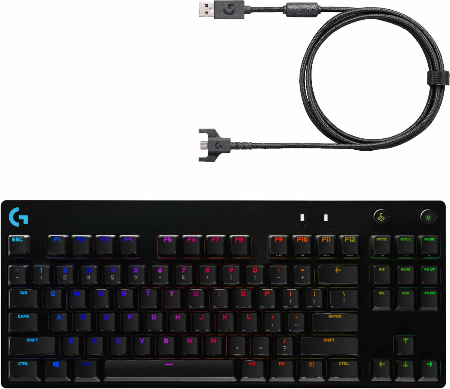 TECLADO MECANICO LOGITECH PRO USB INGLES RGB 70% 920-009388