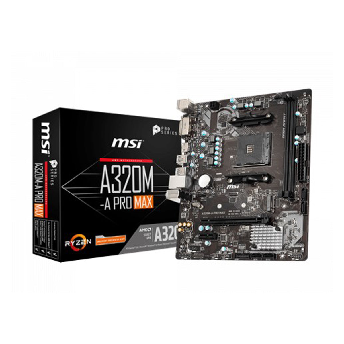 TARJETA MADRE MSI (A320M-A PRO MAX) AM4 2*DDR4 MATX