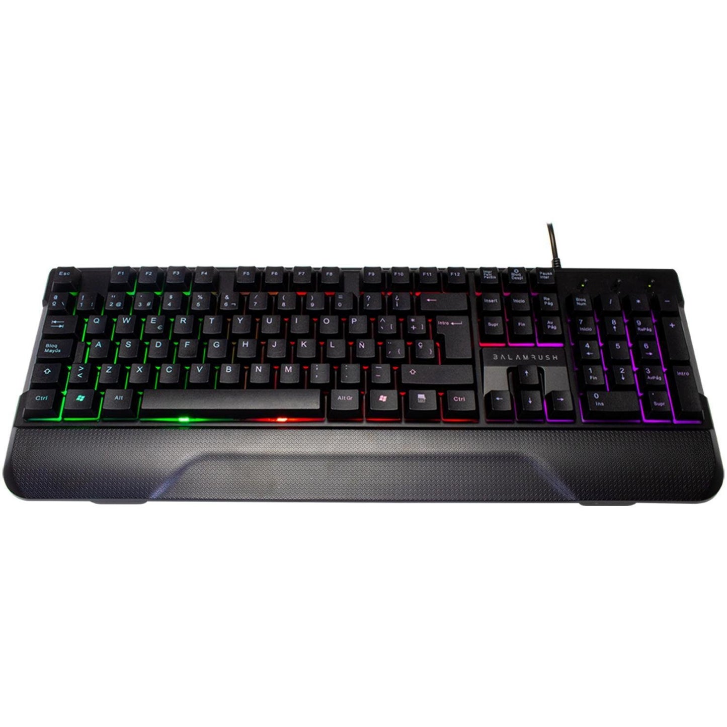 TECLADO GAMER BALAM RUSH APOLO REPOSAMU¥ECAS NEGRO RGB BR-931359