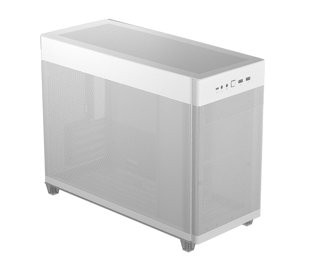 GABINETE ASUS AP201/WHT/MESH// MINI TORRE PANELES DE MALLA MITX BLANCO