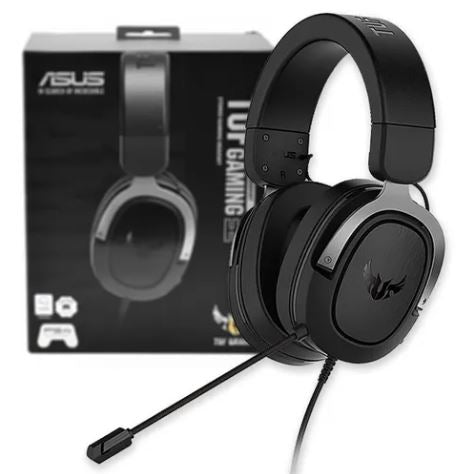 AURICULARES ASUS TUF GAMING H3 GUN METAL VIRTUAL 7.1 3.5MM PC PS4 XBOX SWITCH
