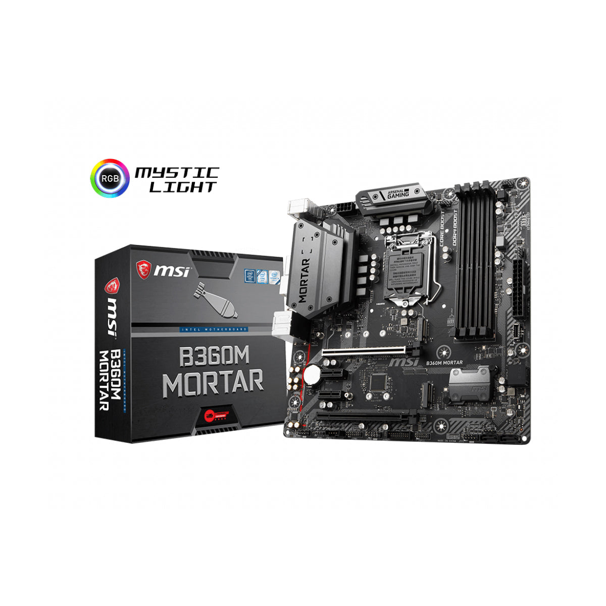 TARJETA MADRE MSI B360M MORTAR 1151 MICRO ATX
