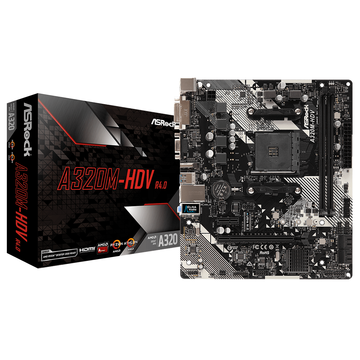 TARJETA MADRE ASROCK A320M-HDV R4.0 AM4 MATX