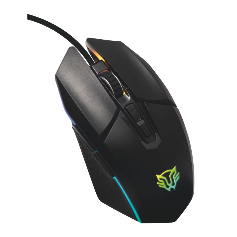 MOUSE GAMER ALAMBRICO BALAM RUSH ACTECK RGB 12000 DPI HELIUM COLOR NEGRO BR-931410