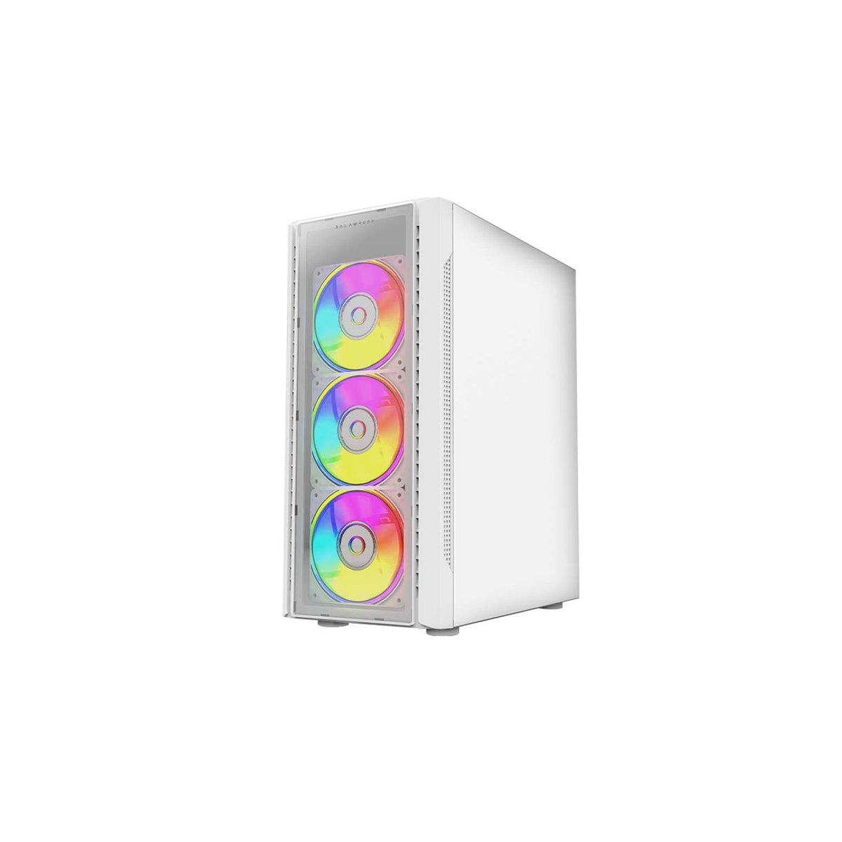 GABINETE BALAM RUSH (BR-935975) DRAGONFLY II CRYSTAL GM745,ATX,1*USB 3.0,CRISTAL TEMP,BLANCO
