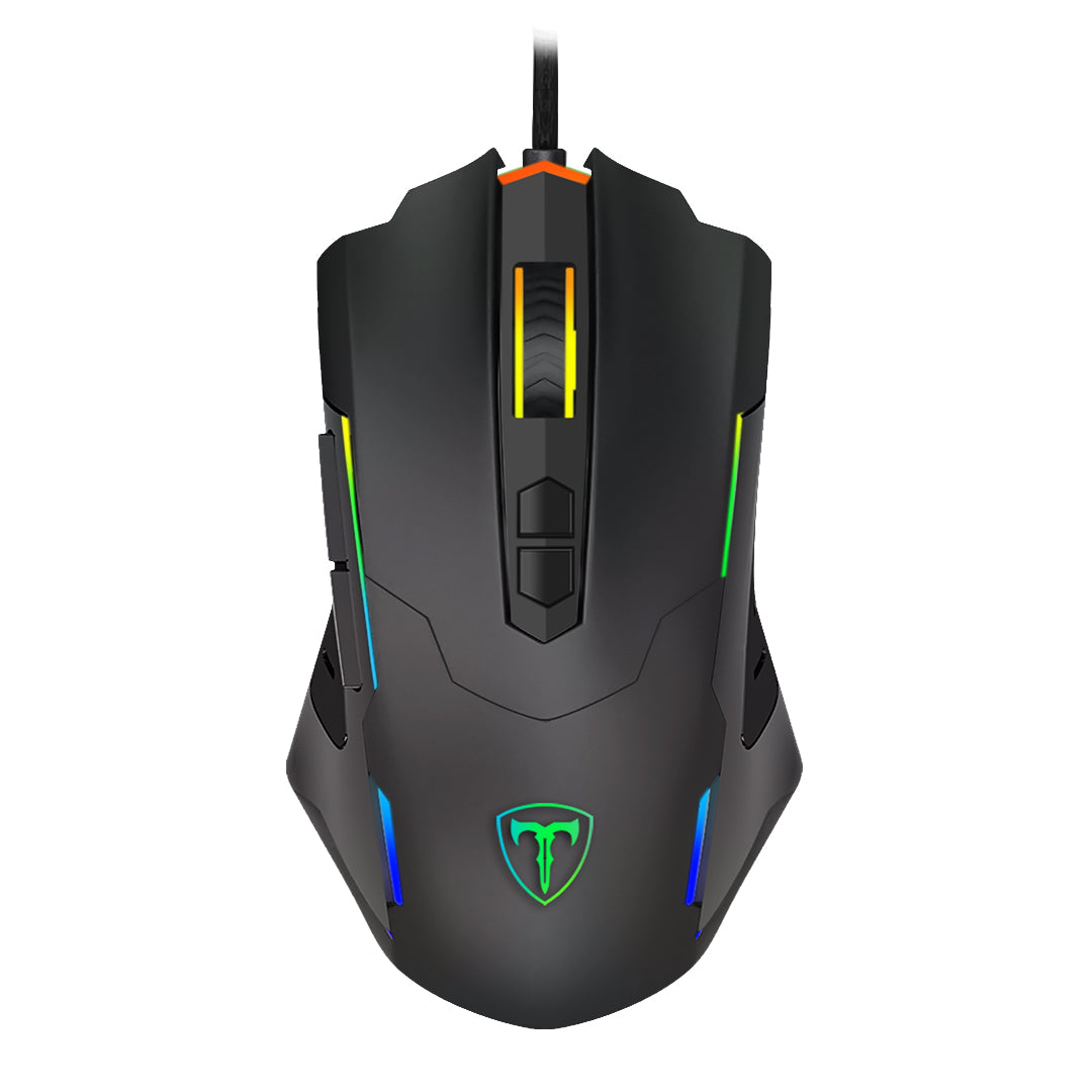 MOUSE T-DAGGER BRIGADIER NEGRO ALAMBRICO RGB 7200 DPI T-TGM206